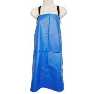 NWOT Waterproof Plastic Apron Keeps You Clean Size L Blue Color Adjustable Lace